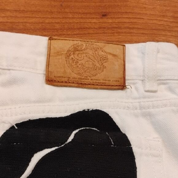 White Studded Men's Pants - Picture 6 of 6